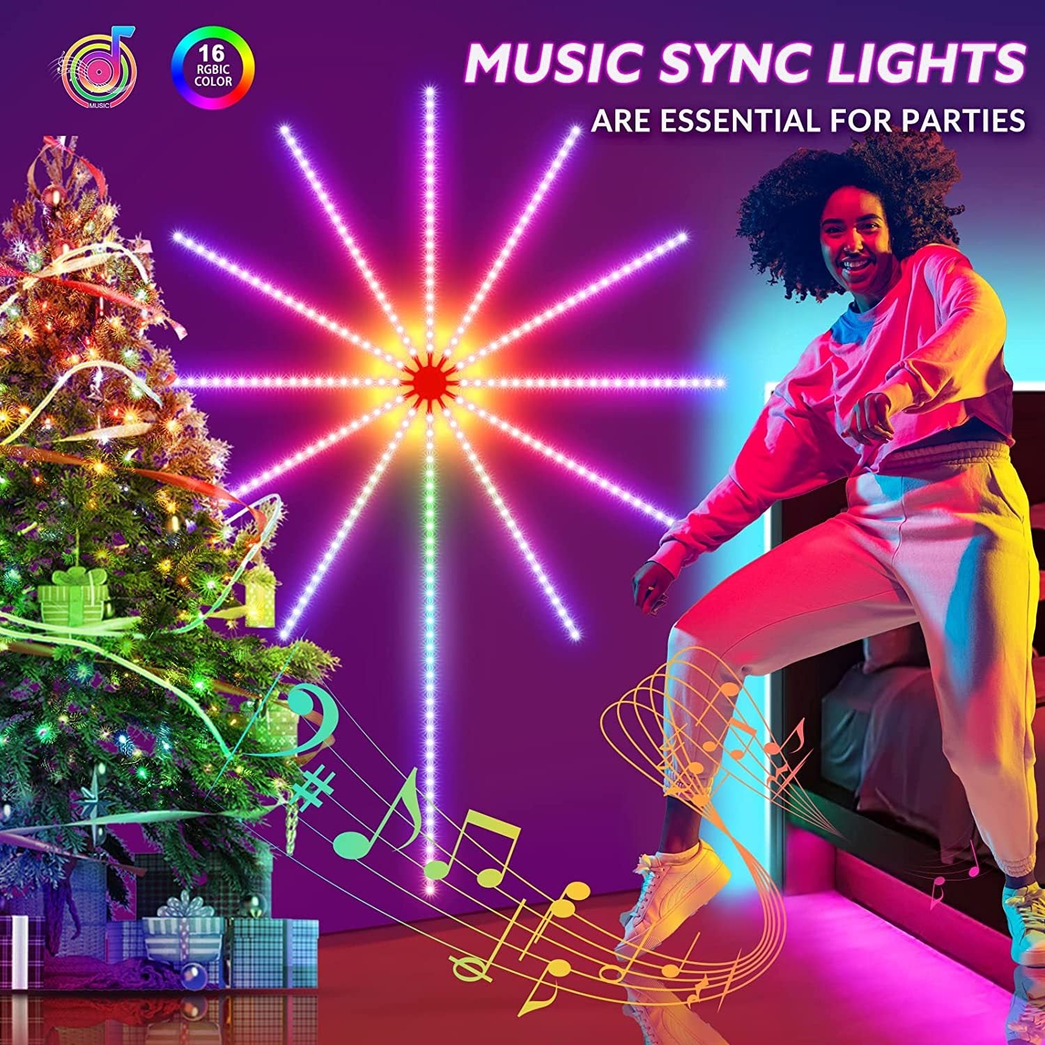 LED Firework Lights – Music Sync