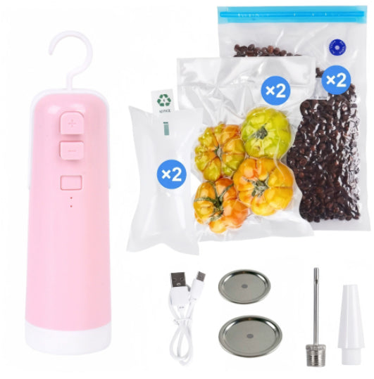 4-in-1 Portable Electric Vacuum Sealer for Food Storage Bags